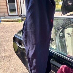 Polo Ralph Lauren Navy Joggers with Red Logo